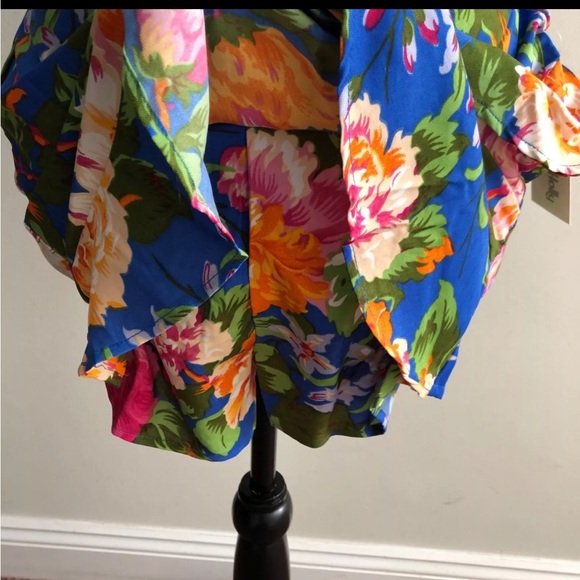 NWT Lottie & Holly B-O-G Collective Floral Crop Top & Shorts Set Skort w Ruffles - Picture 5 of 12